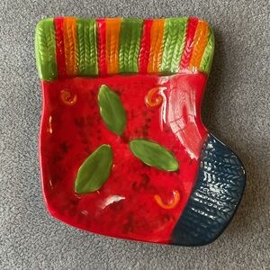 STUDIO 33 Holiday Stocking Candy/Snack Dish